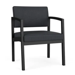 New Castle Steel Oversized Guest Chair with Designer Upholstery