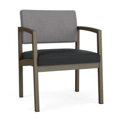 New Castle Steel Oversized Guest Chair with Designer Upholstery