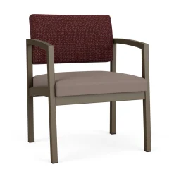 New Castle Steel Oversized Guest Chair with Designer Upholstery
