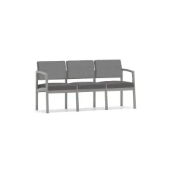 New Castle Steel Three Seat Sofa Designer Upholstery