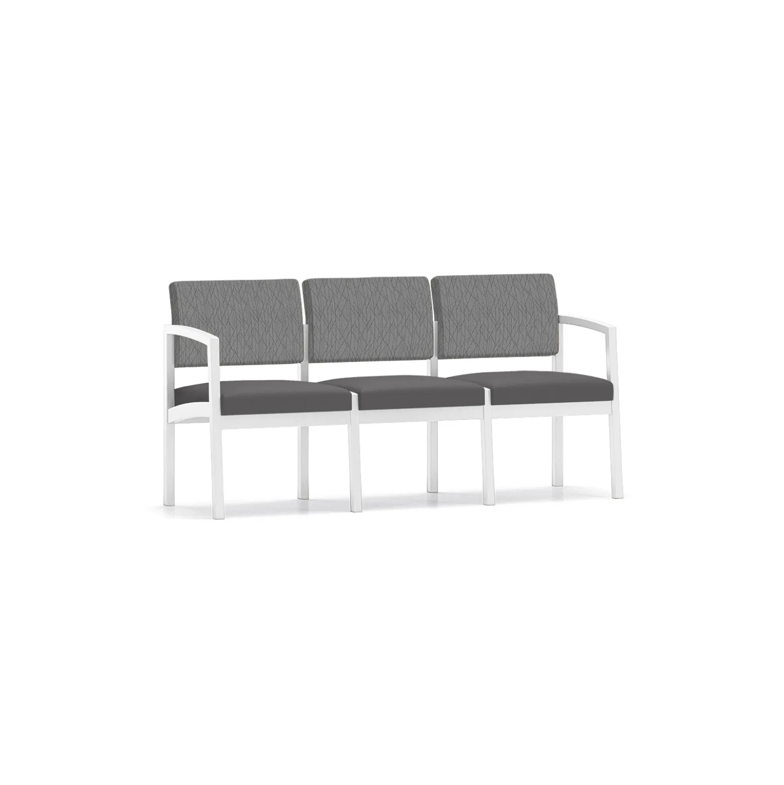 New Castle Steel Three Seat Sofa Designer Upholstery