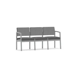 New Castle Steel Three Seat Sofa Designer Upholstery