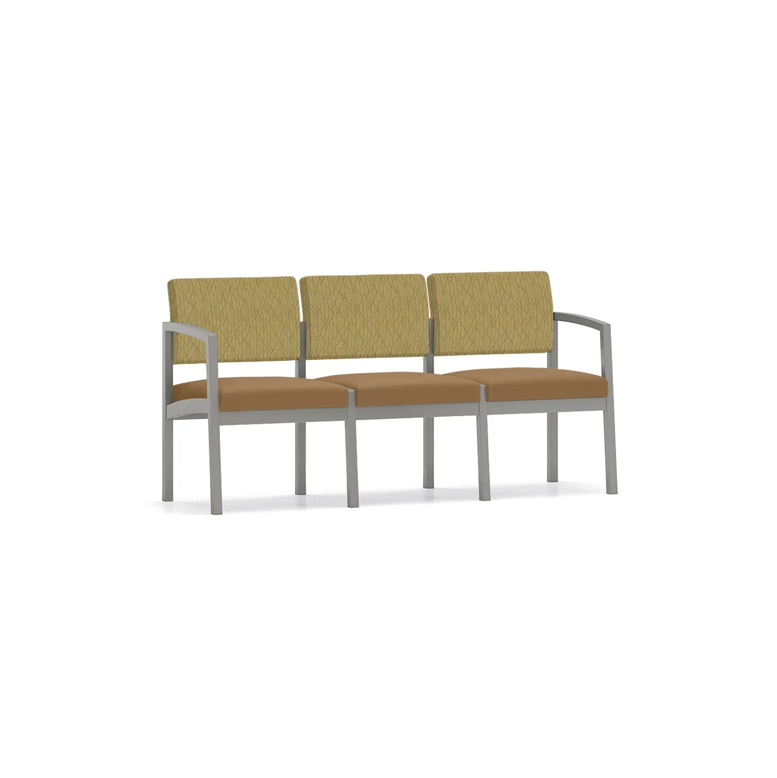 New Castle Steel Three Seat Sofa Designer Upholstery