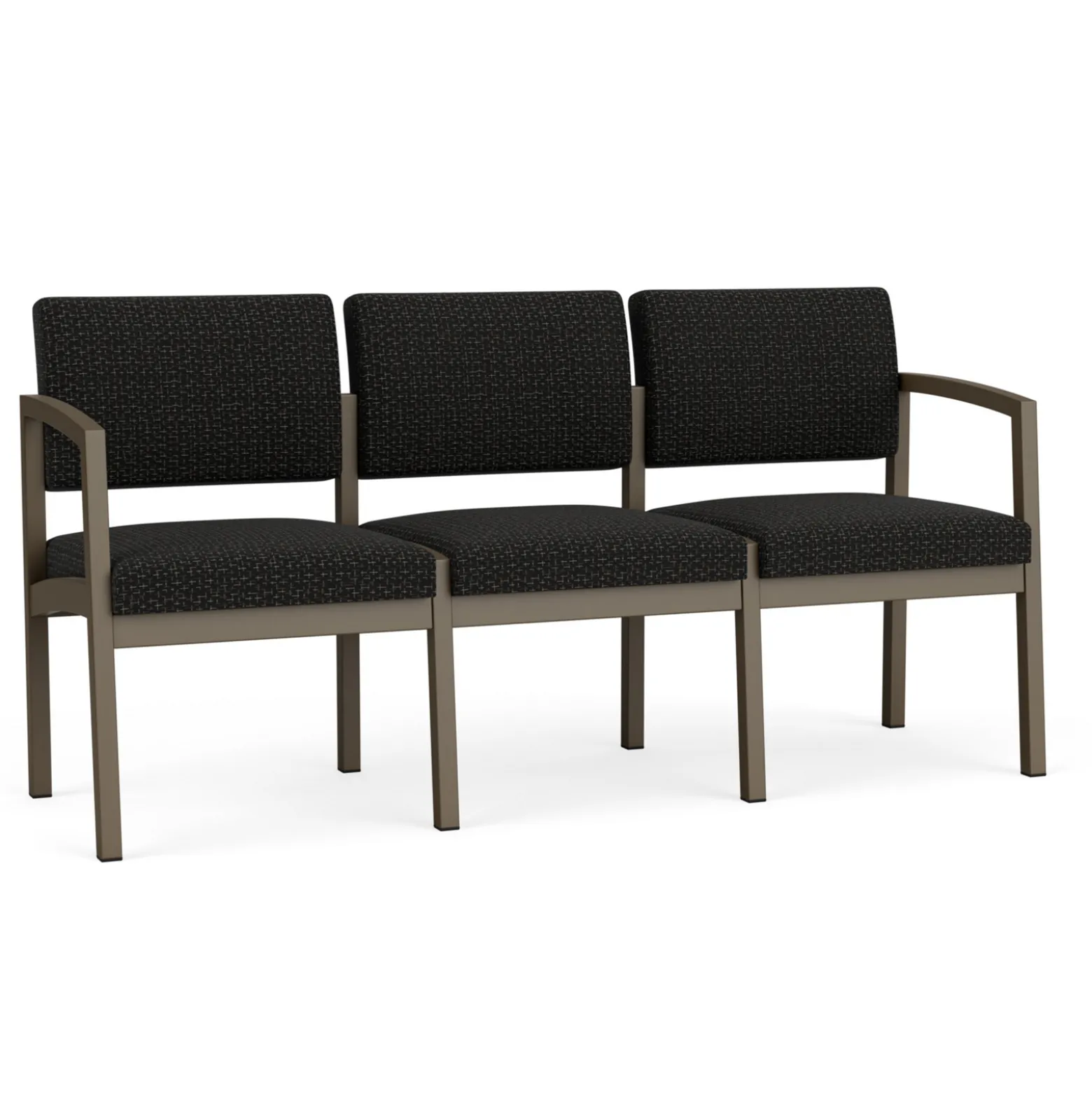 New Castle Steel Three Seat Sofa Designer Upholstery