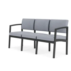New Castle Steel Three Seat Sofa Designer Upholstery