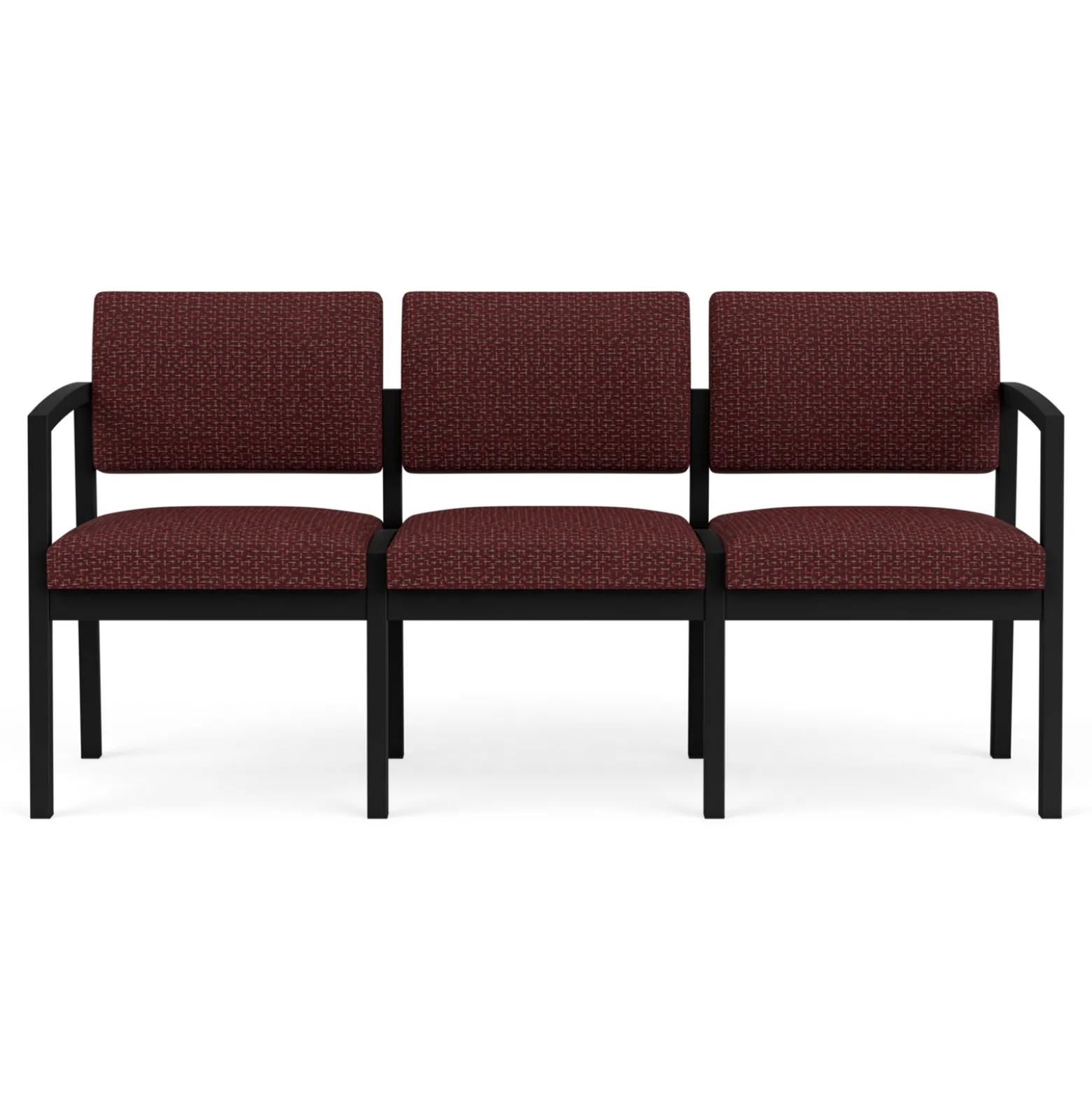 New Castle Steel Three Seat Sofa Designer Upholstery