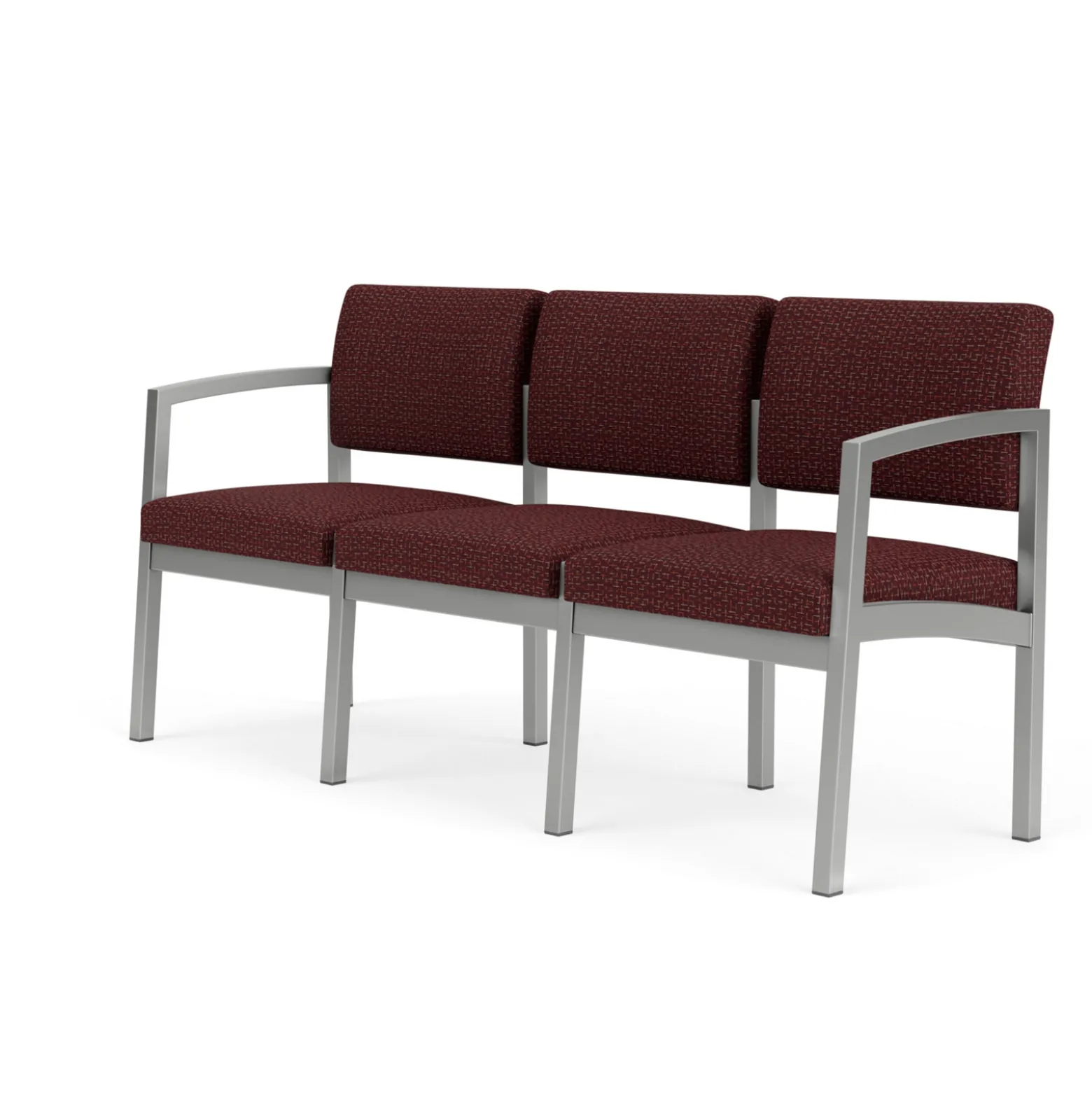 New Castle Steel Three Seat Sofa Designer Upholstery