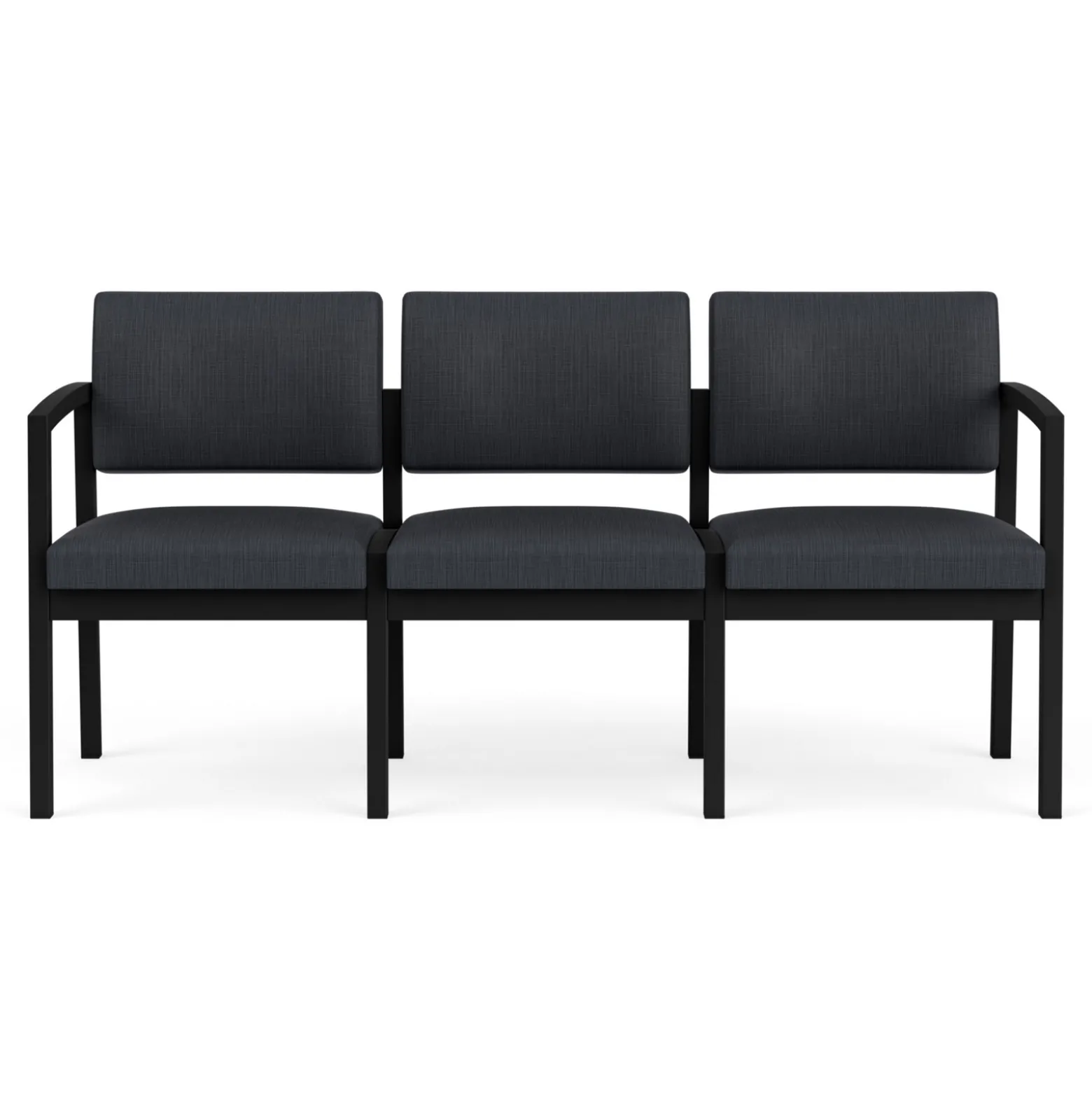 New Castle Steel Three Seat Sofa Designer Upholstery