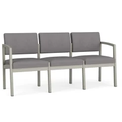 New Castle Steel Three Seat Sofa Designer Upholstery