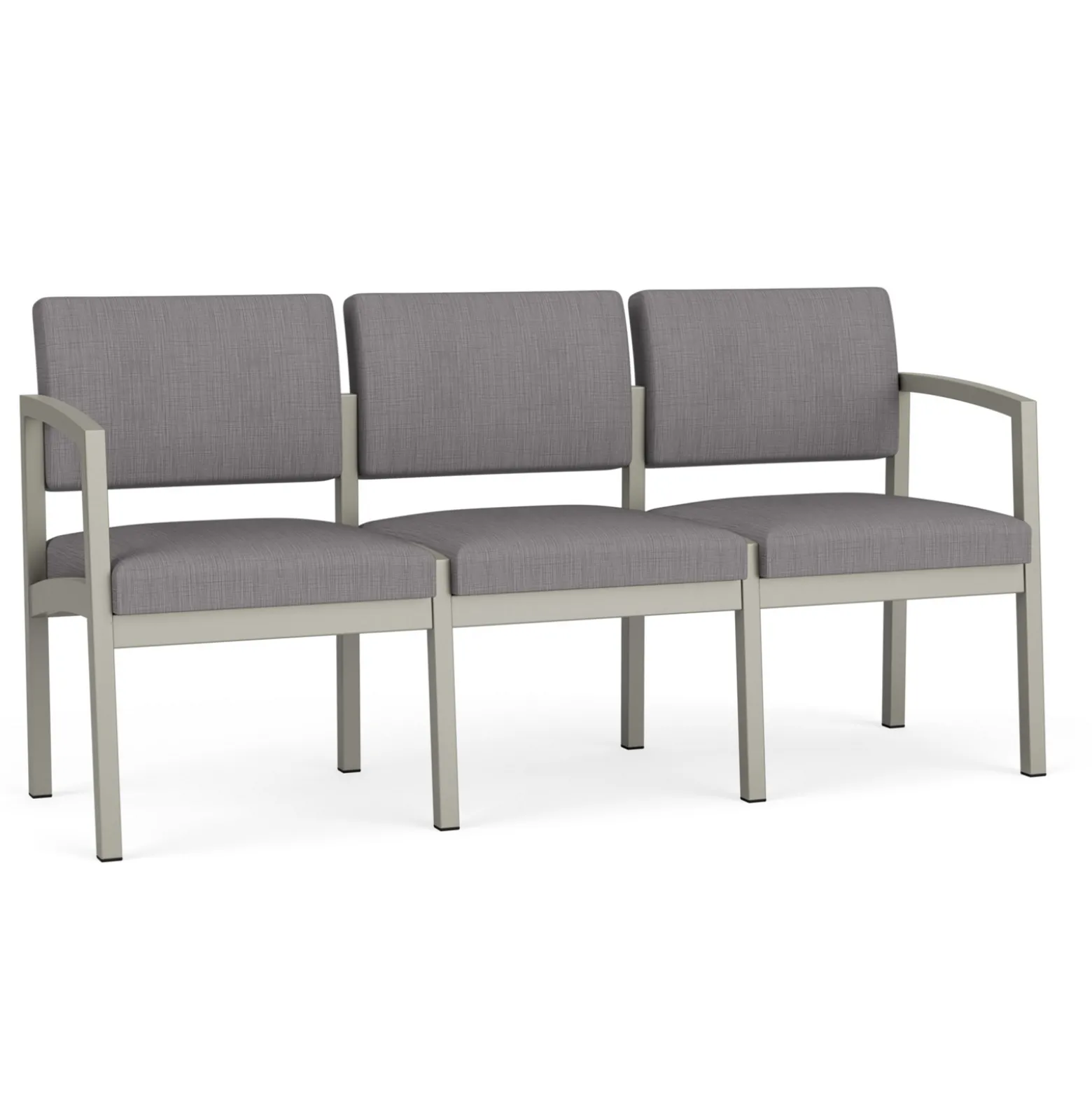New Castle Steel Three Seat Sofa Designer Upholstery