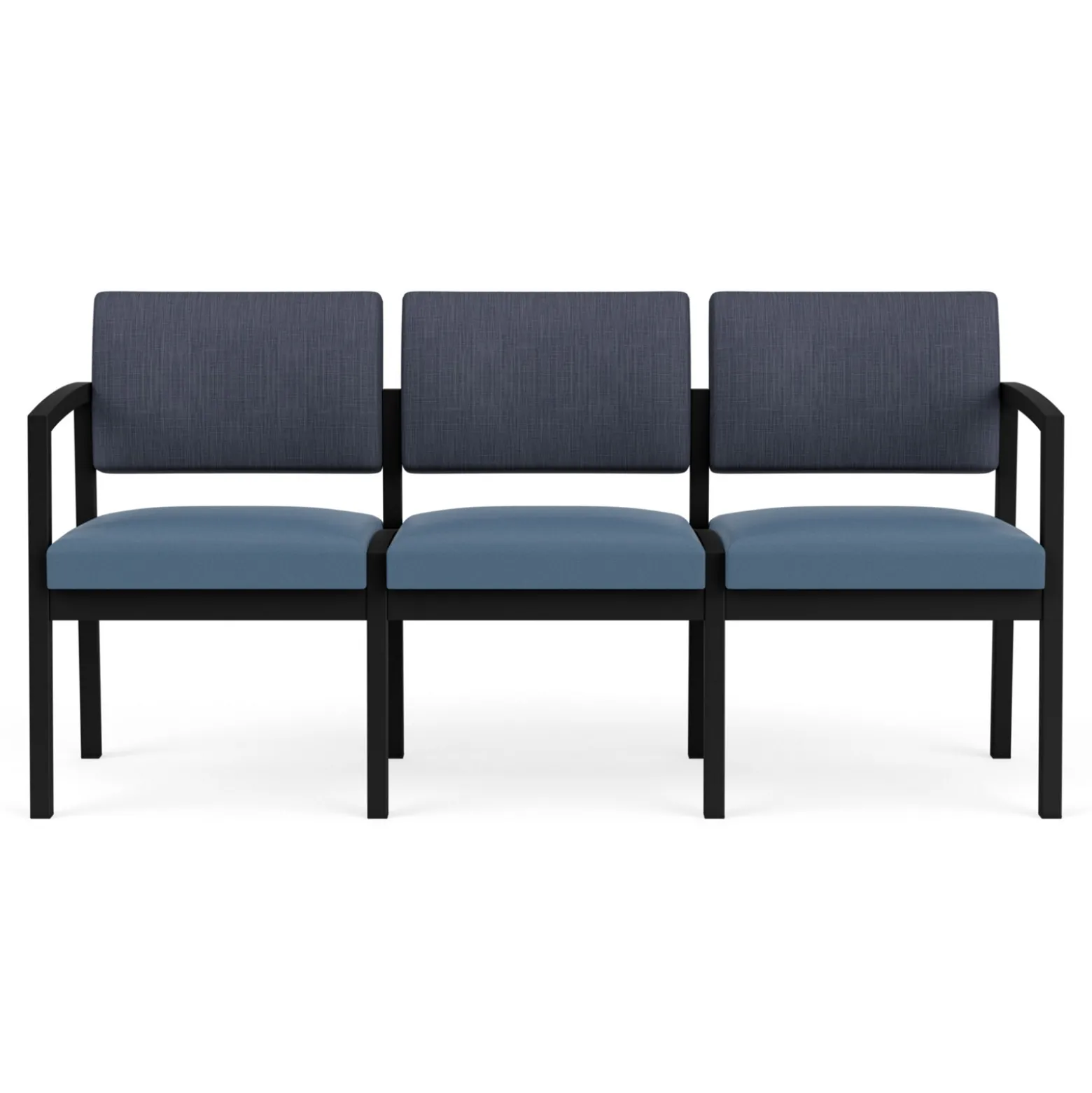 New Castle Steel Three Seat Sofa Designer Upholstery
