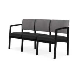 New Castle Steel Three Seat Sofa Designer Upholstery