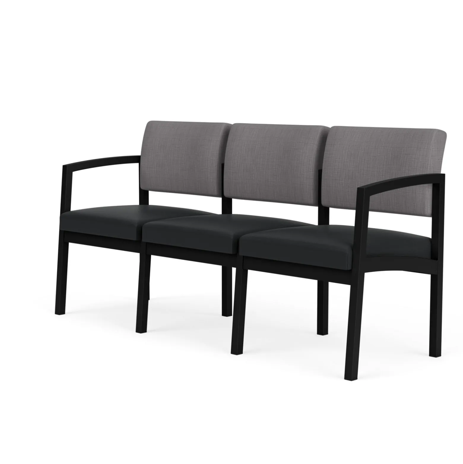 New Castle Steel Three Seat Sofa Designer Upholstery