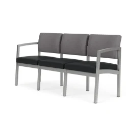 New Castle Steel Three Seat Sofa Designer Upholstery