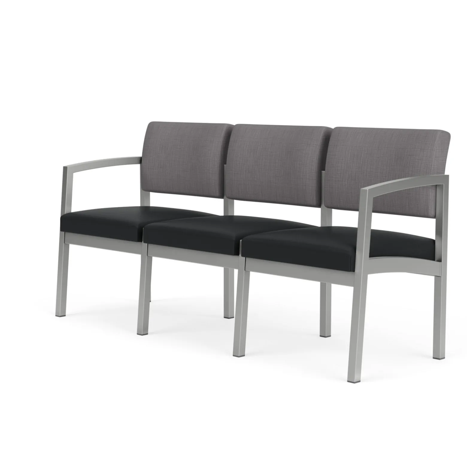New Castle Steel Three Seat Sofa Designer Upholstery