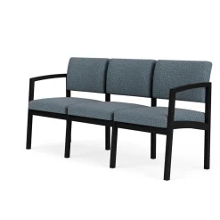 New Castle Steel Three Seat Sofa Designer Upholstery