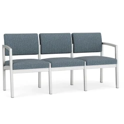New Castle Steel Three Seat Sofa Designer Upholstery