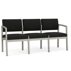 New Castle Steel Three Seat Sofa Designer Upholstery