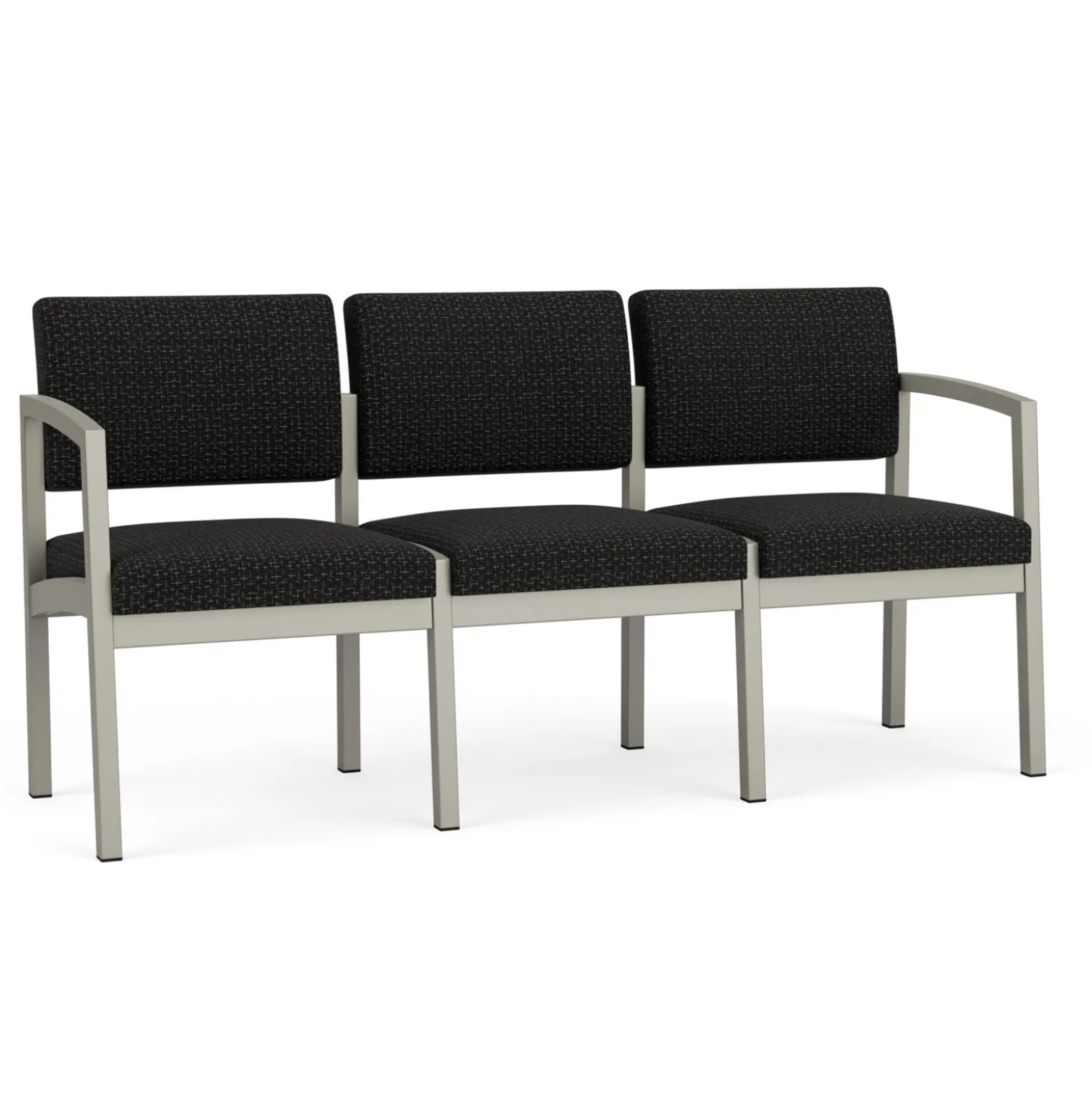 New Castle Steel Three Seat Sofa Designer Upholstery