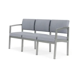 New Castle Steel Three Seat Sofa Designer Upholstery