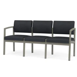 New Castle Steel Three Seat Sofa Designer Upholstery