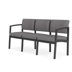 New Castle Steel Three Seat Sofa Designer Upholstery