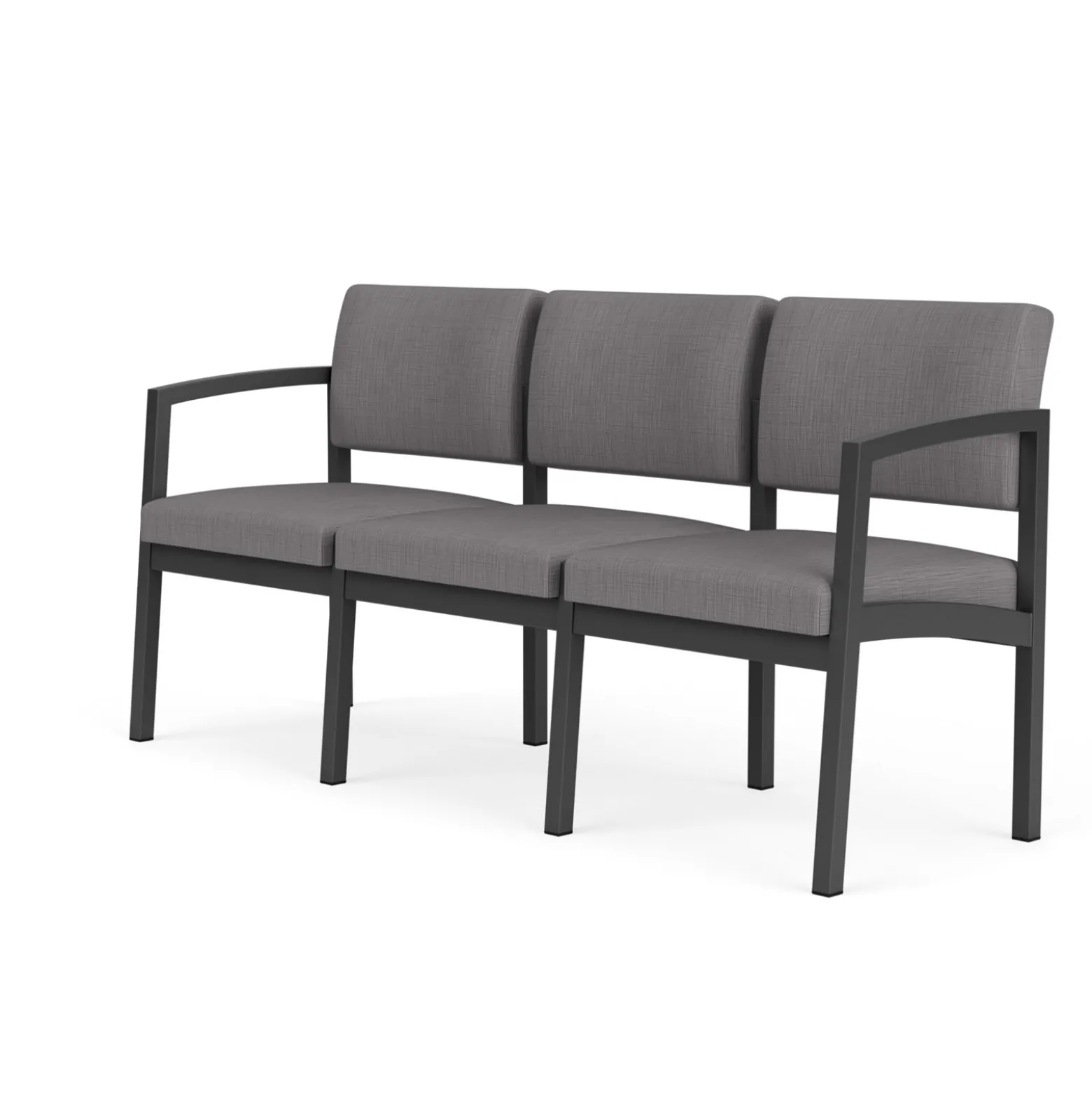 New Castle Steel Three Seat Sofa Designer Upholstery