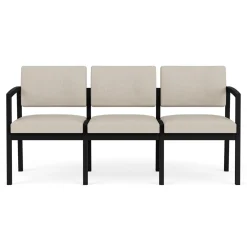 New Castle Steel Three Seat Sofa Designer Upholstery