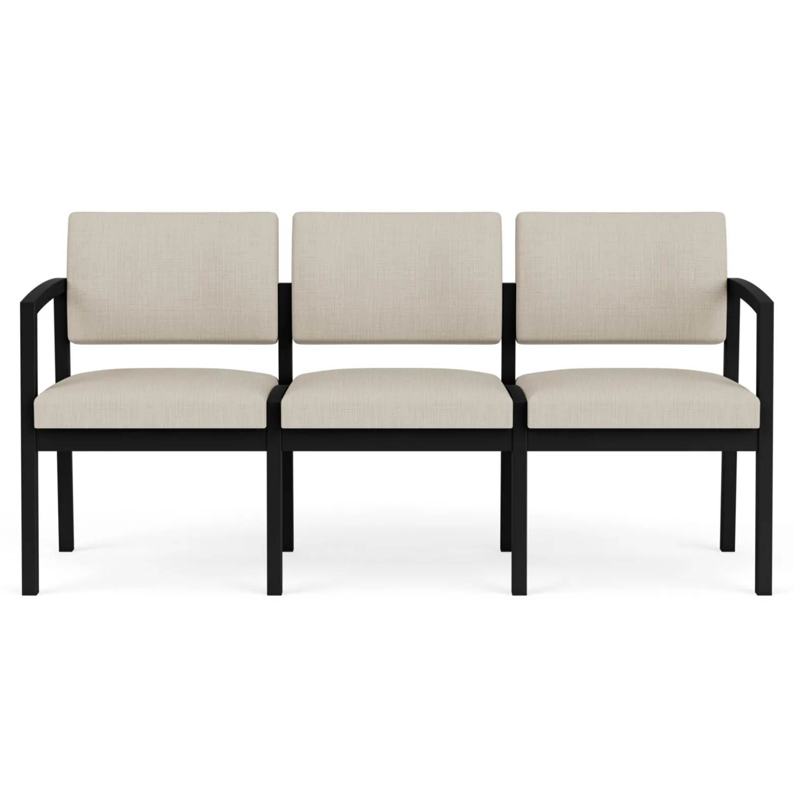 New Castle Steel Three Seat Sofa Designer Upholstery