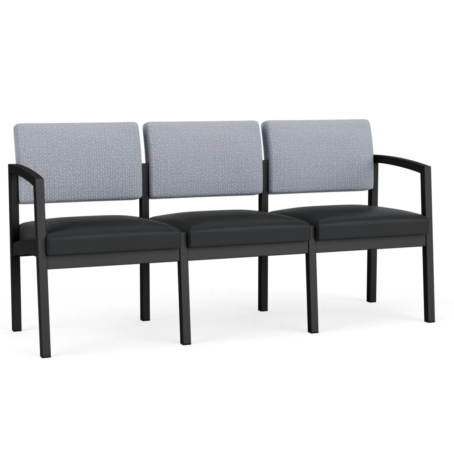 New Castle Steel Three Seat Sofa Designer Upholstery
