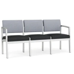 New Castle Steel Three Seat Sofa Designer Upholstery