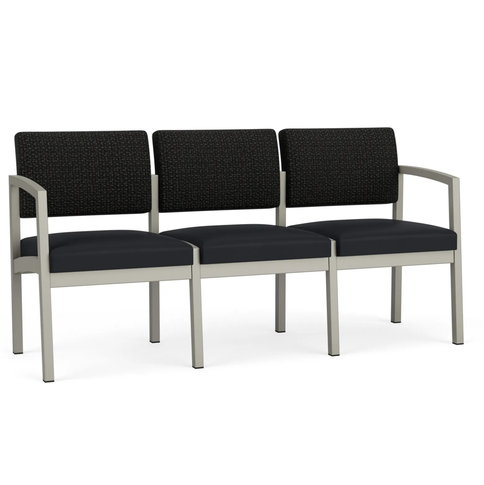New Castle Steel Three Seat Sofa Designer Upholstery
