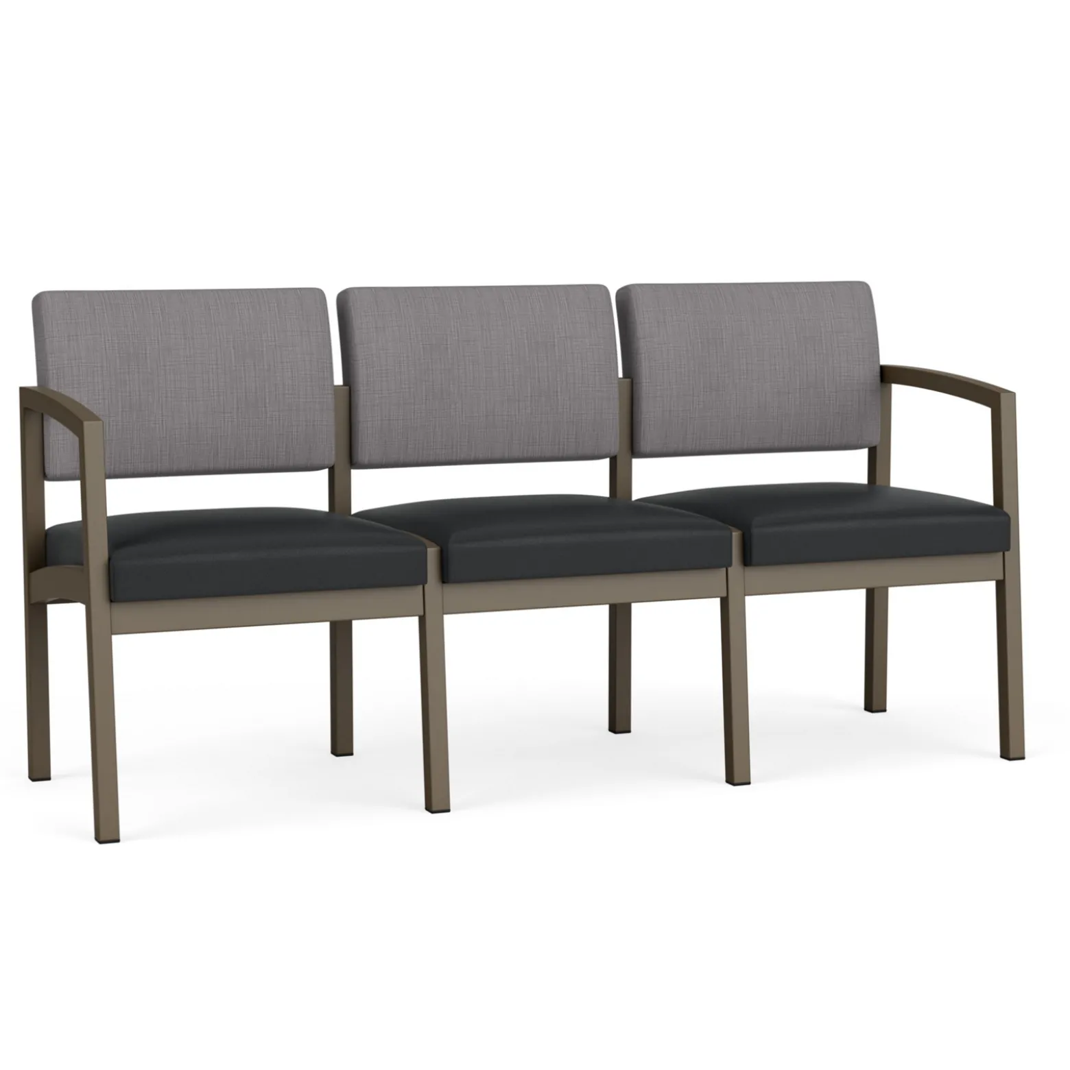 New Castle Steel Three Seat Sofa Designer Upholstery
