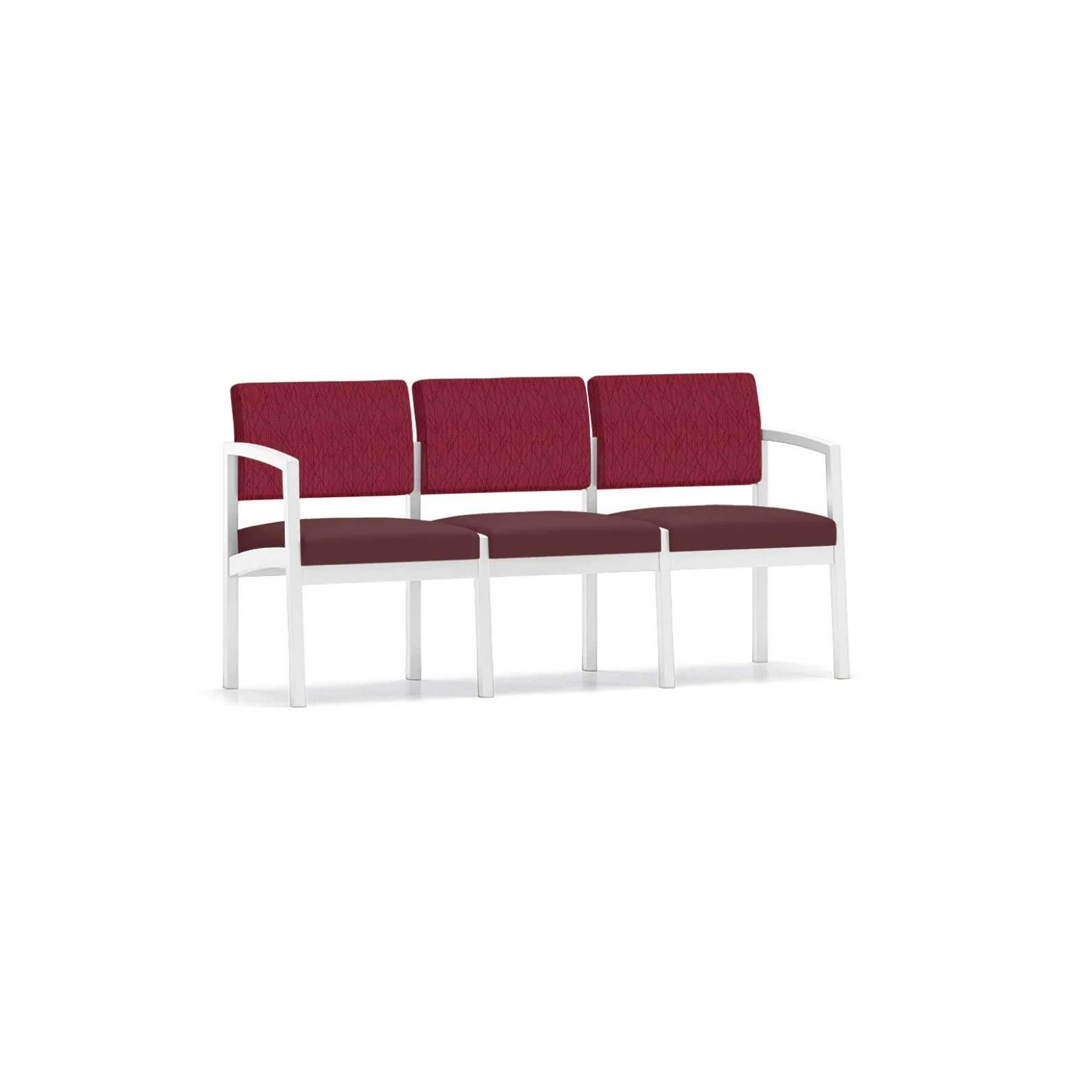New Castle Steel Three Seat Sofa Designer Upholstery