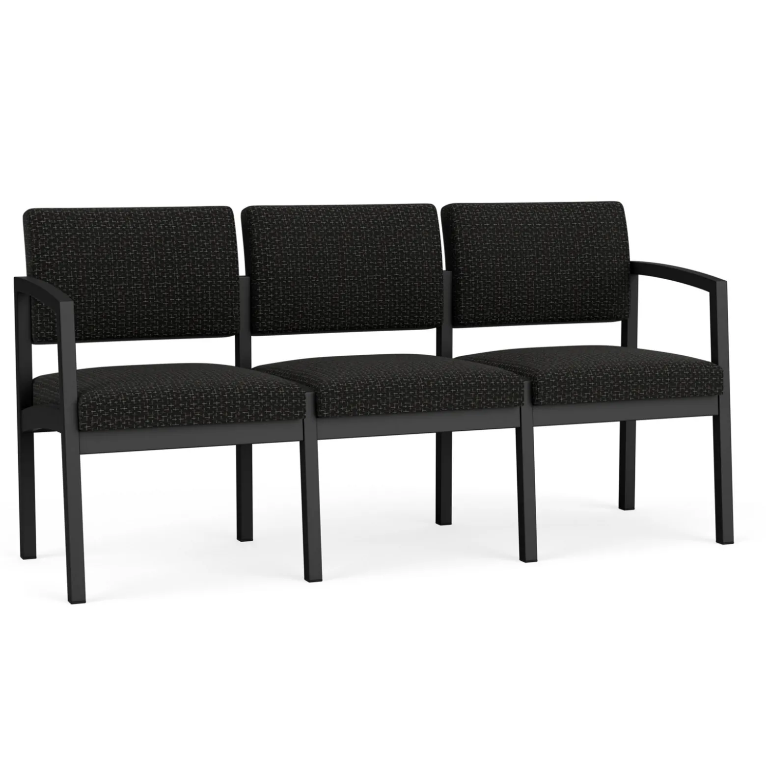 New Castle Steel Three Seat Sofa Designer Upholstery