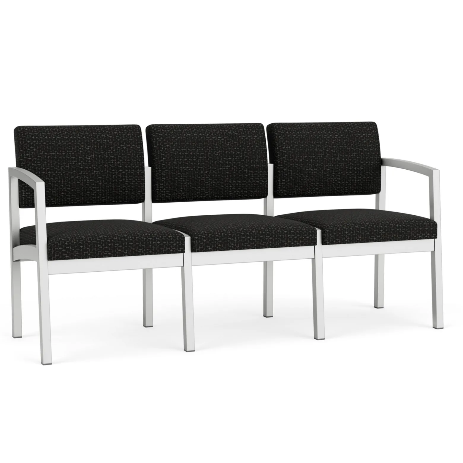 New Castle Steel Three Seat Sofa Designer Upholstery