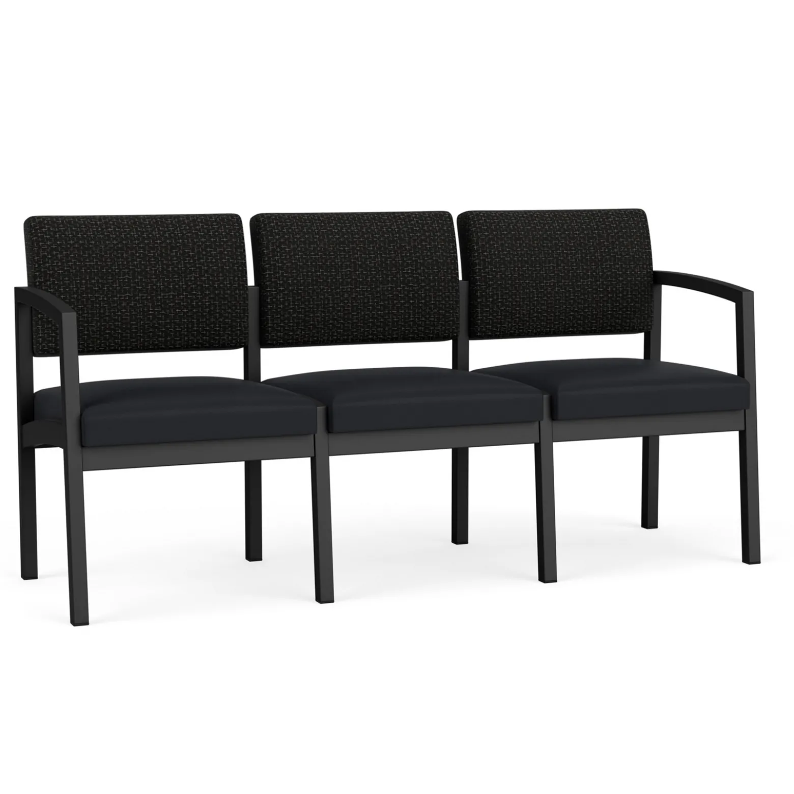 New Castle Steel Three Seat Sofa Designer Upholstery