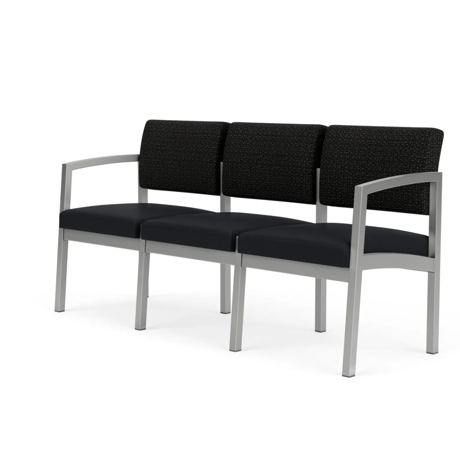 New Castle Steel Three Seat Sofa Designer Upholstery