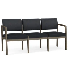 New Castle Steel Three Seat Sofa Designer Upholstery