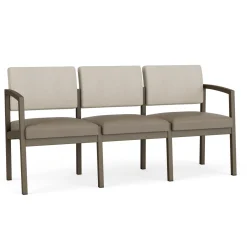 New Castle Steel Three Seat Sofa Designer Upholstery