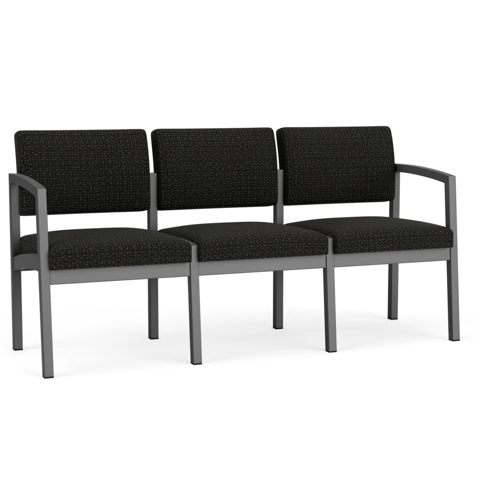 New Castle Steel Three Seat Sofa Designer Upholstery