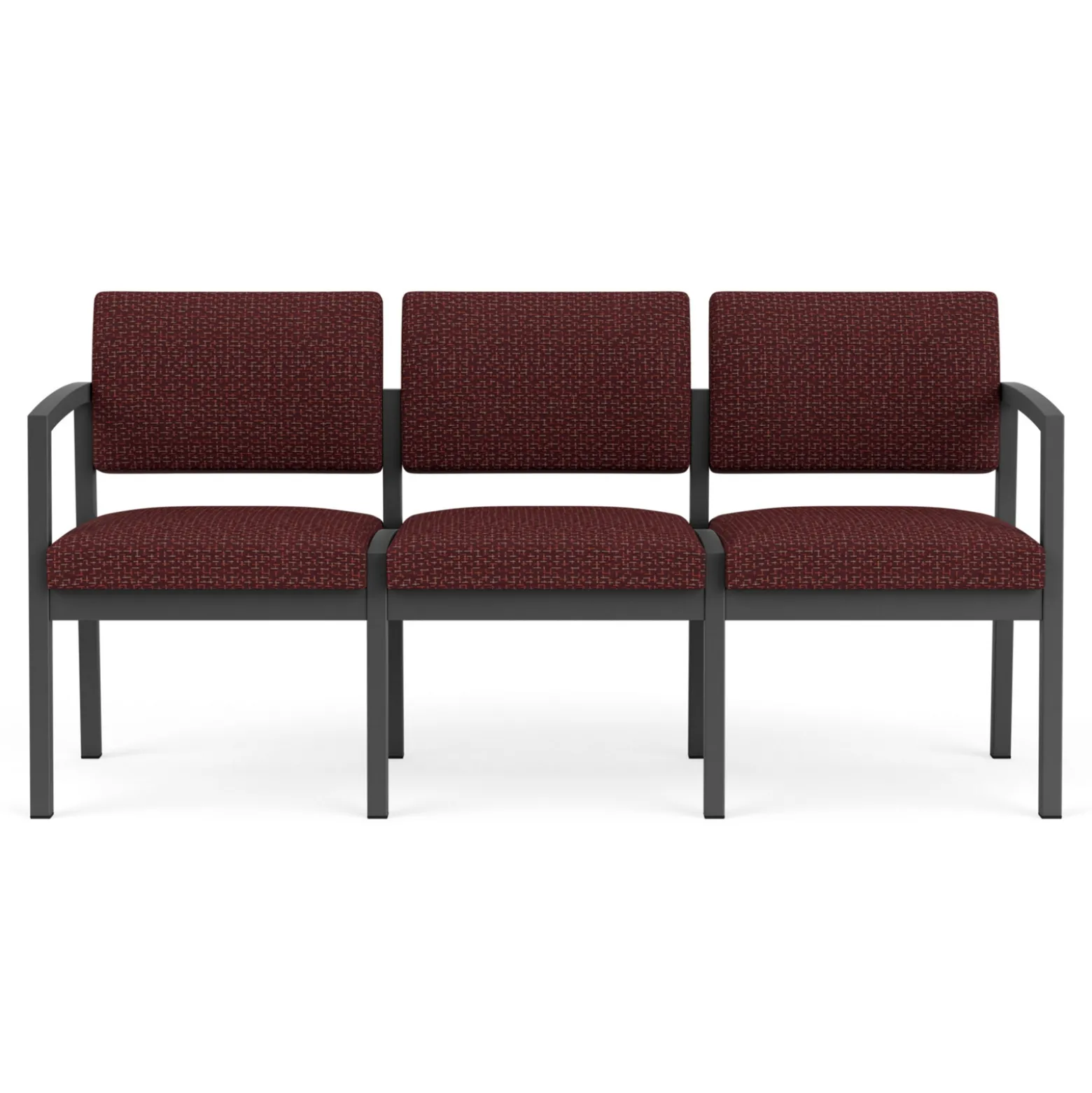 New Castle Steel Three Seat Sofa Designer Upholstery