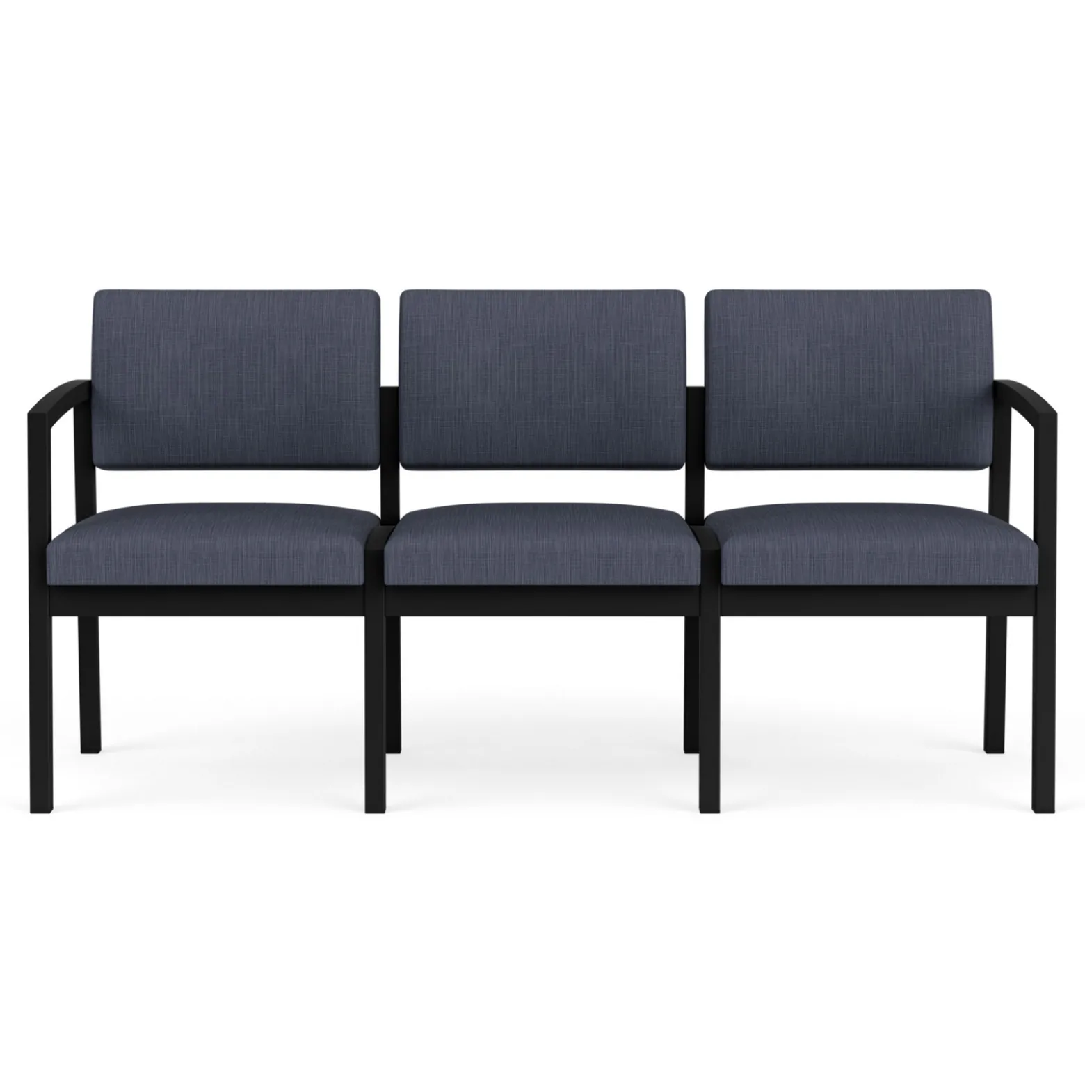 New Castle Steel Three Seat Sofa Designer Upholstery