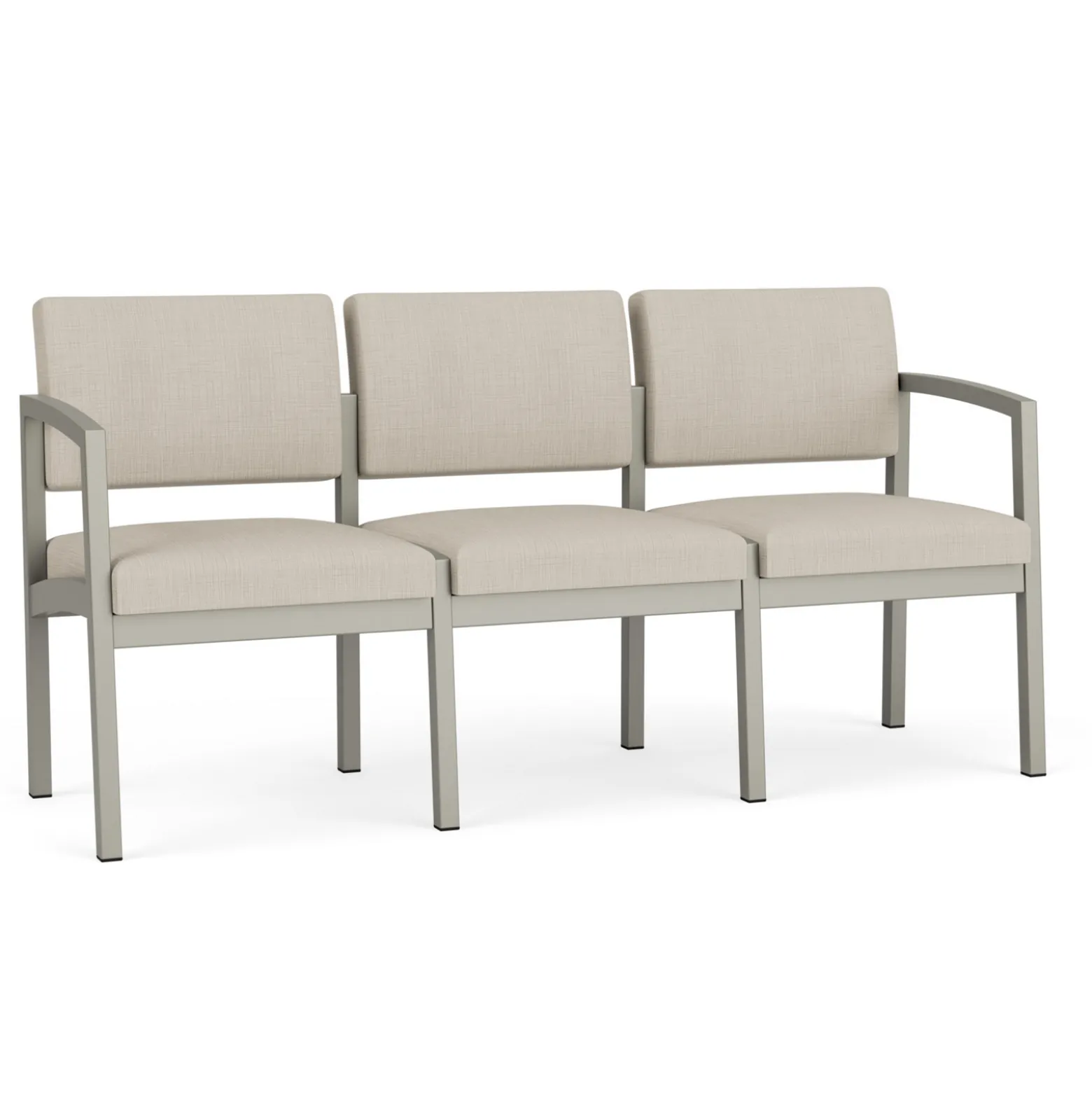 New Castle Steel Three Seat Sofa Designer Upholstery