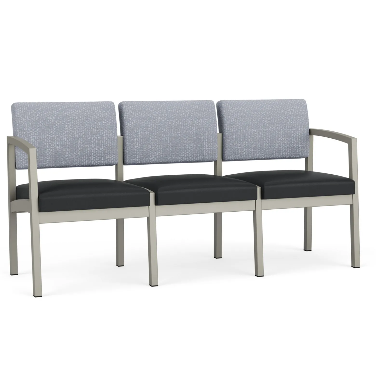 New Castle Steel Three Seat Sofa Designer Upholstery