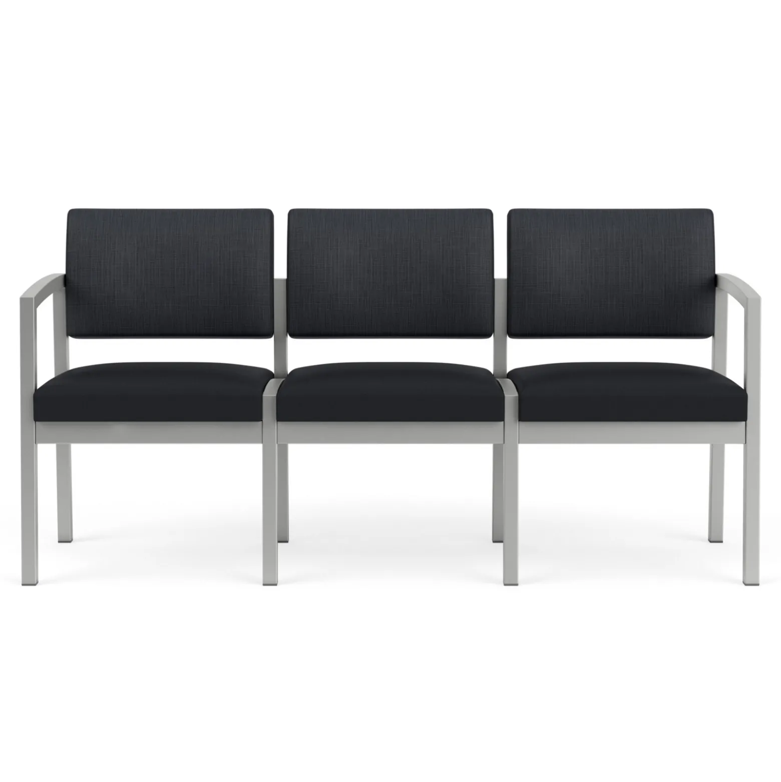 New Castle Steel Three Seat Sofa Designer Upholstery