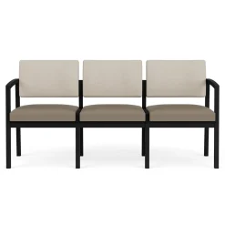 New Castle Steel Three Seat Sofa Designer Upholstery