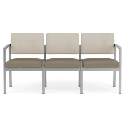 New Castle Steel Three Seat Sofa Designer Upholstery