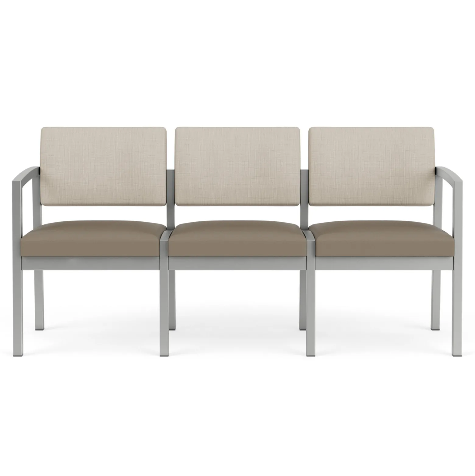 New Castle Steel Three Seat Sofa Designer Upholstery