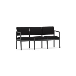 New Castle Steel Three Seat Sofa with Standard Upholstery